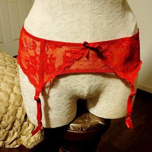 Victoria's Secret Red Lace Garter